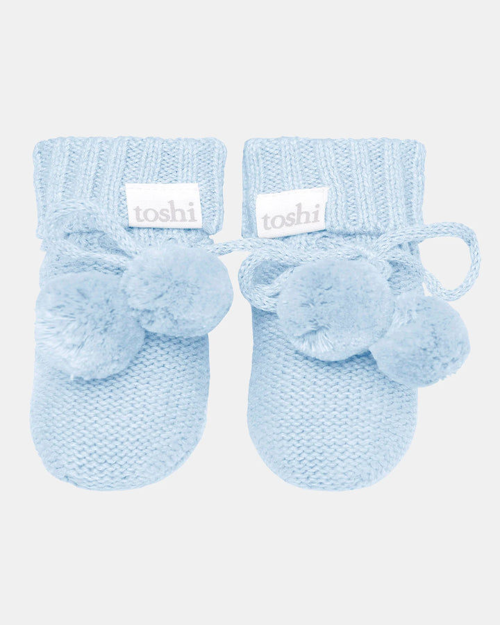 Organic Booties Bluebird