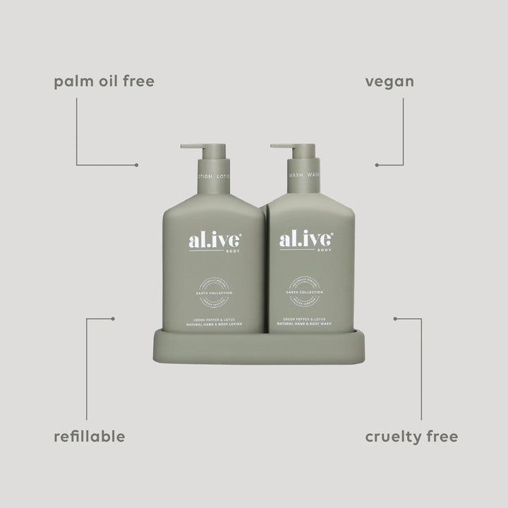 Wash and Lotion Duo - Green Pepper & Lotus