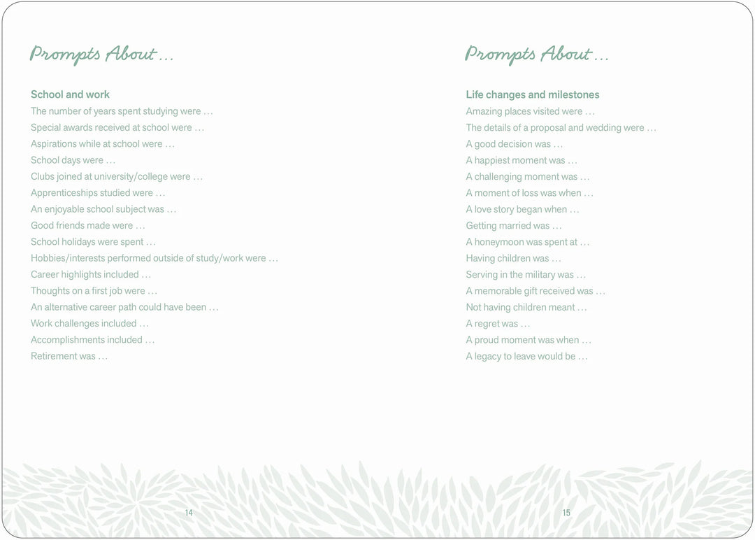 My Family Tree - A Keepsake Guided Journal