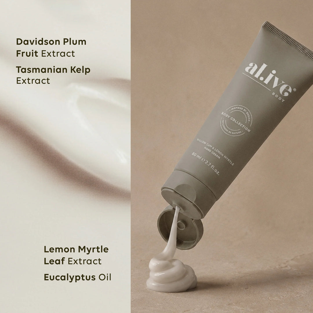 hand cream - willow gum and lemon myrtle