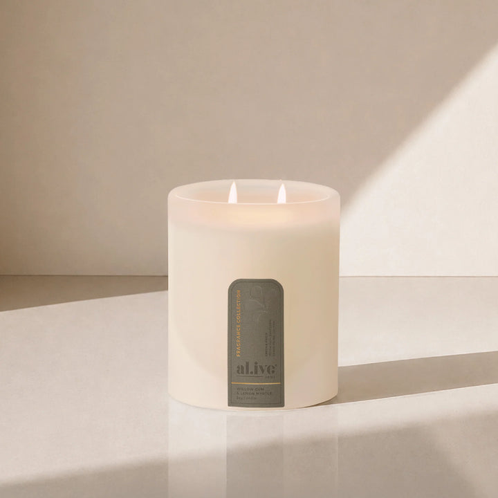 soy candle - willow gum & lemon myrtle