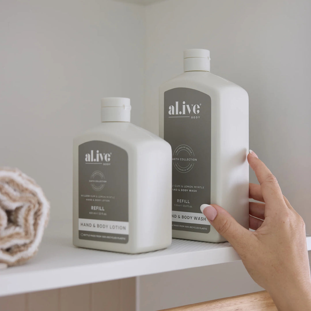 650ML LOTION REFILL - WILLOW GUM & LEMON MYRTLE