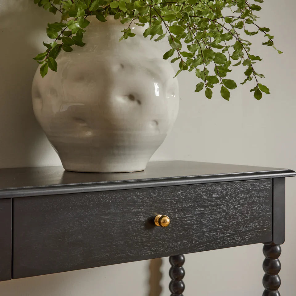 White Glazed Dimple Vase