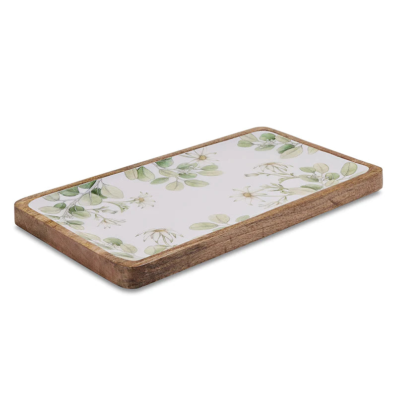 Flannel Flower Rectangle Platter 45X25X2.5cm
