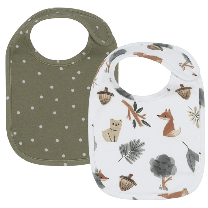 2pk Baby Bibs - Forest Retreat