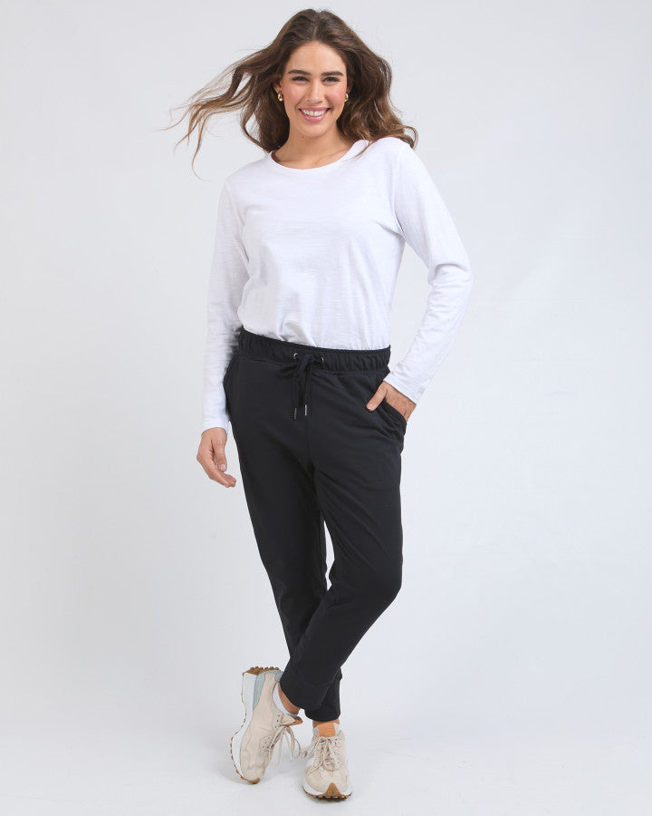 Alexis Track Pant - Black