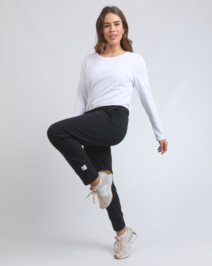 Alexis Track Pant - Black