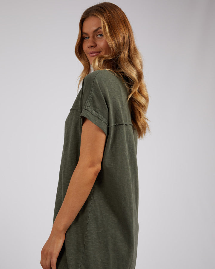 Allison Tee Dress Khaki