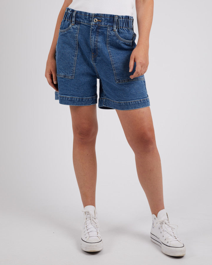 Atlas Denim Short - Dark Blue Wash