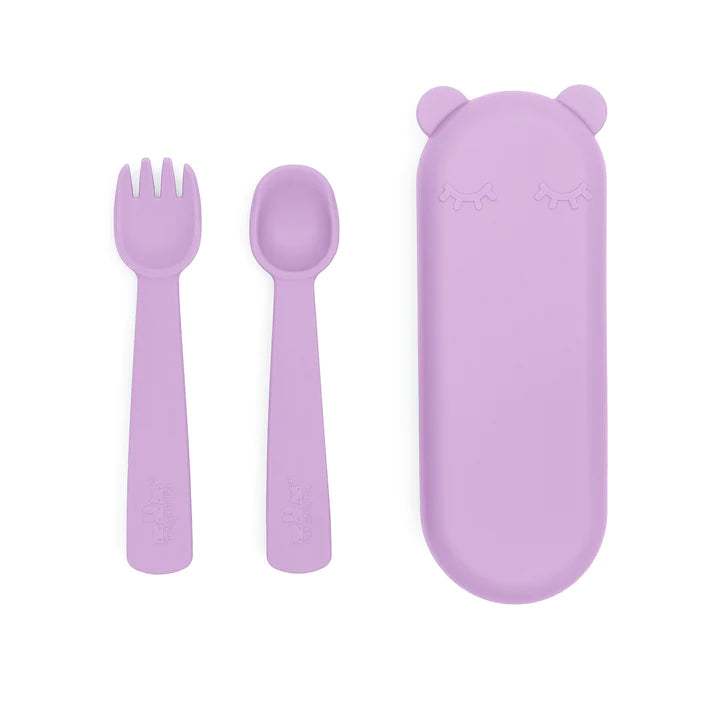 Feedie® Fork & Spoon Set - Lilac