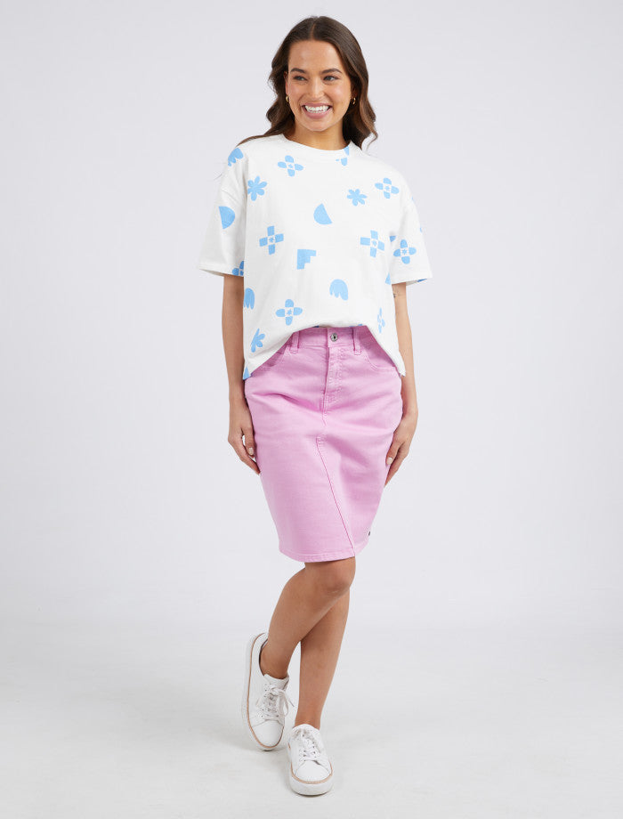 Belle Denim Skirt - Lilac