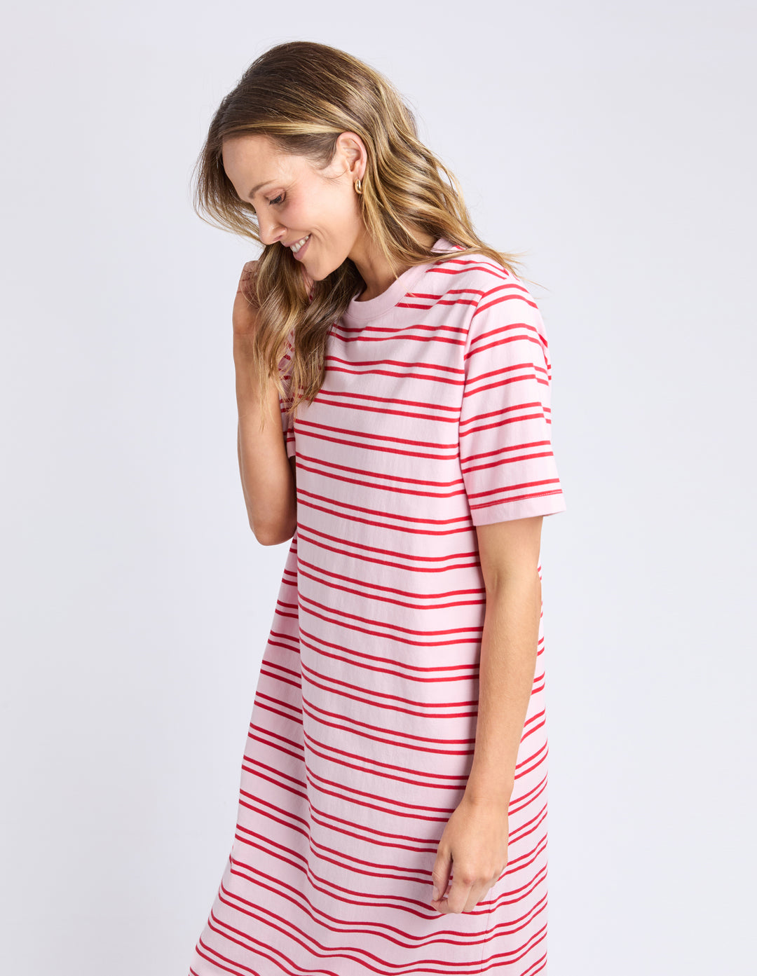 Bon Bon Dress - Red and White Stripe