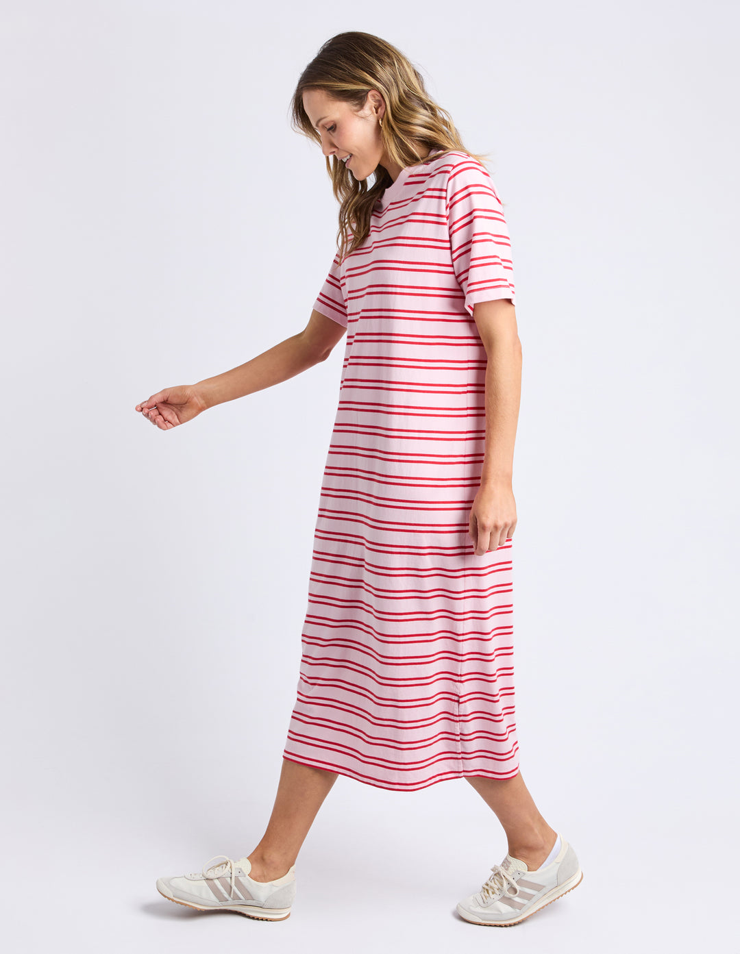 Bon Bon Dress - Red and White Stripe