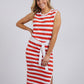 Bondi Stripe Dress - Orange
