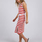 Bondi Stripe Dress - Orange