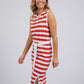 Bondi Stripe Dress - Orange