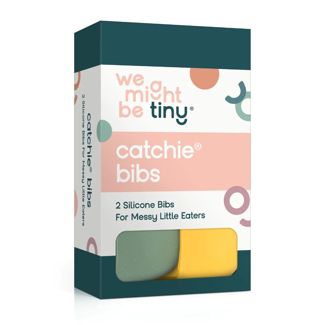 Catchie Bibs® 2.0 - Sage & Yellow