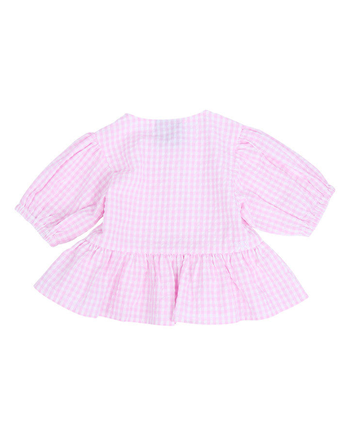 CHECKERED TOP - Pink
