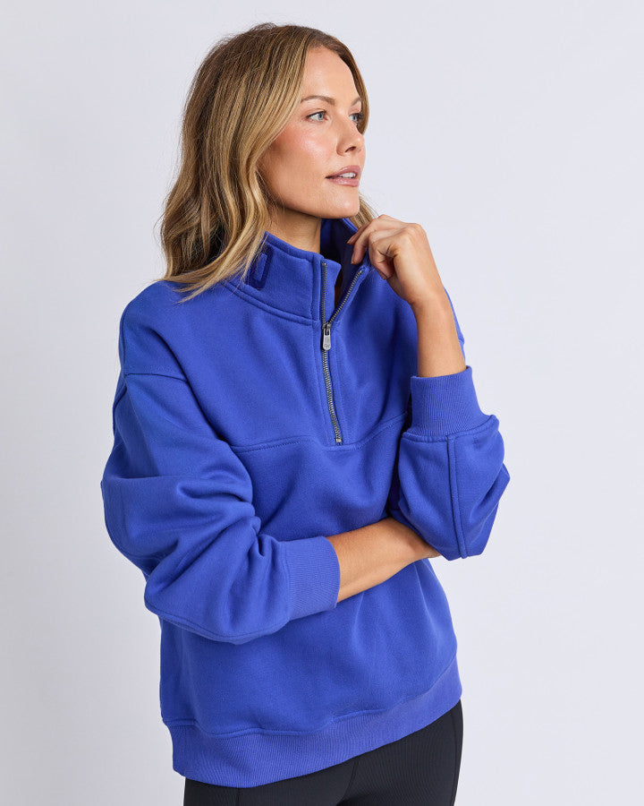 College Zip Crew - Dark Blue