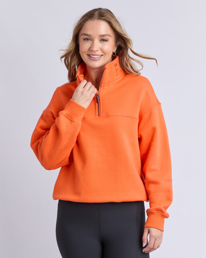 College Zip Crew - Orange