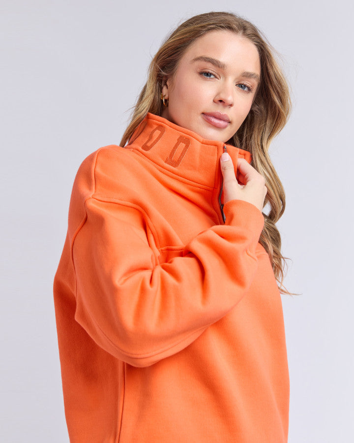 College Zip Crew - Orange