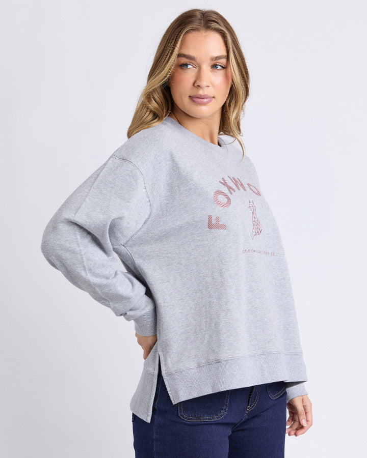 EFFORTLESS CONTRAST CREW - Grey