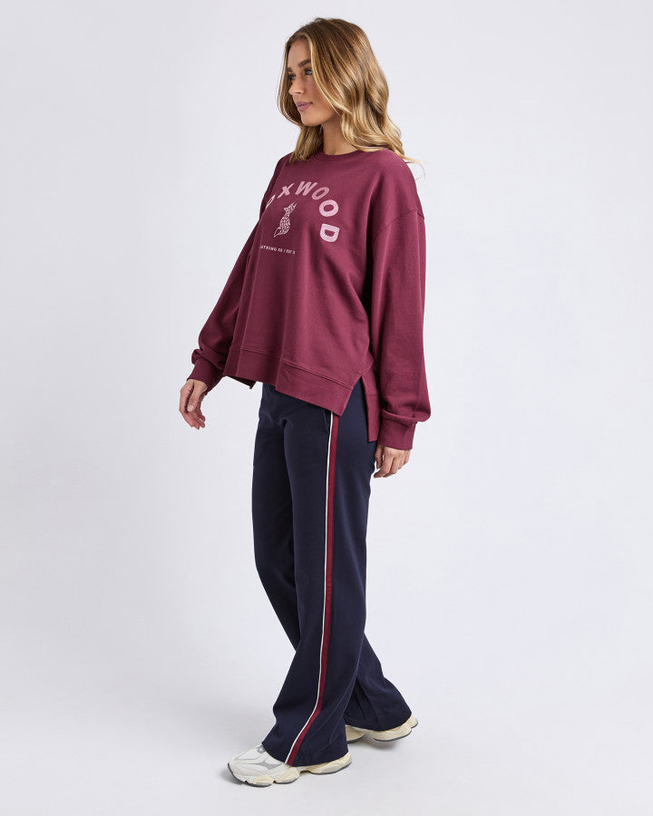 EFFORTLESS CONTRAST CREW - WINE