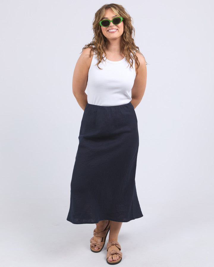 Eleni Navy Skirt