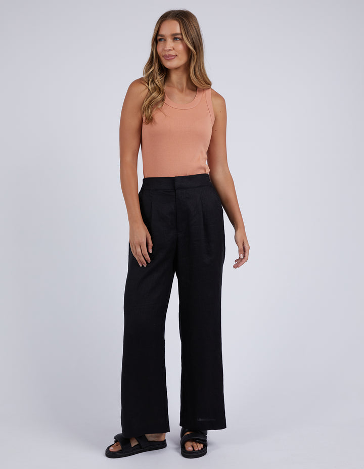 Elina Wide Leg Pant - Black