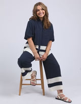 Scarlet Shirt - Navy Stripe