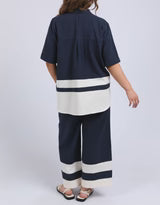 Scarlet Shirt - Navy Stripe