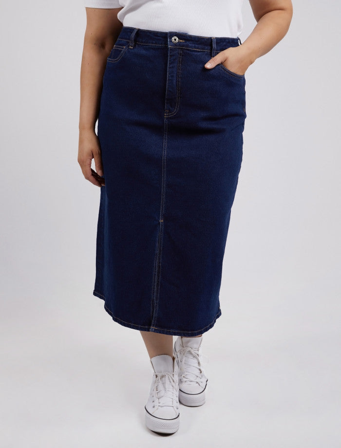 Eloise Denim Midi Skirt