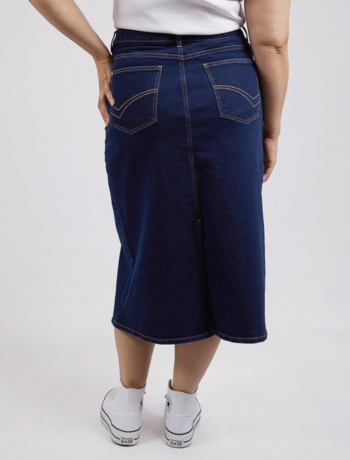 Eloise Denim Midi Skirt