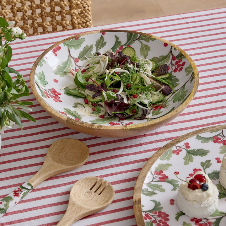 EVERGREEN ENAMEL SALAD BOWL