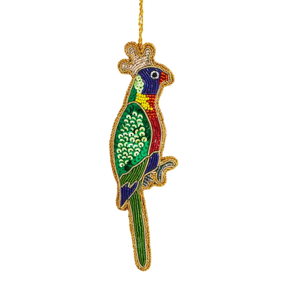 Queen Lorikeet Sequin Tree Decoration