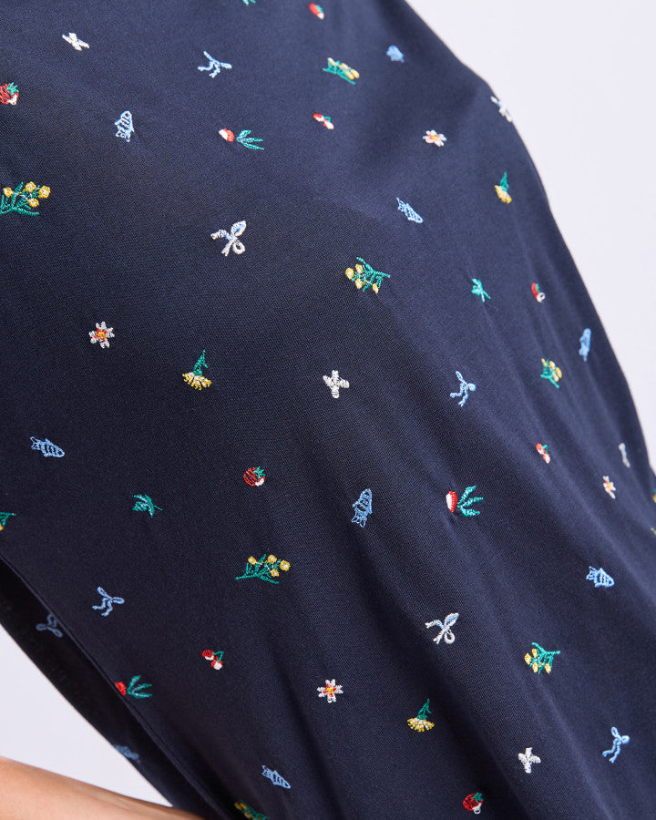 Festive Market Tee - Navy