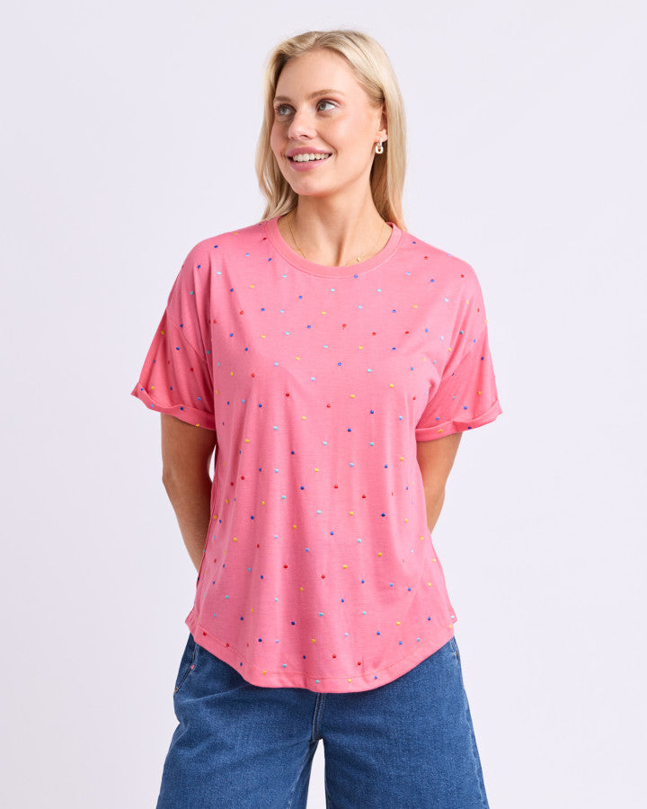 Festive Spot Tee - PINK LEMONADE
