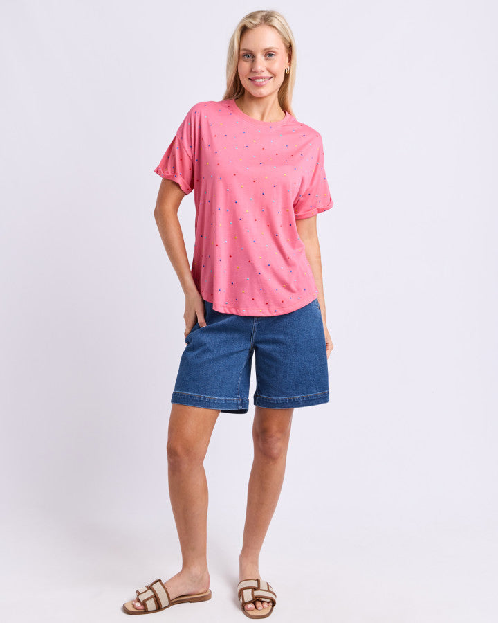 Festive Spot Tee - PINK LEMONADE