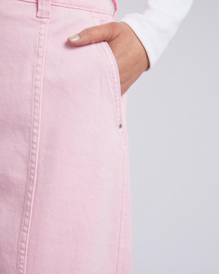 Florence Button Skirt - Pink