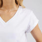 Manly Vee White Tee