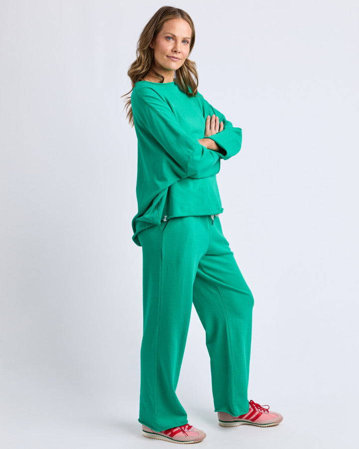 Gab Long Sleeve Sweat - Turquoise