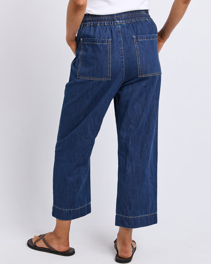GRETA SLIM LEG DENIM PANT - Extra Dark Wash