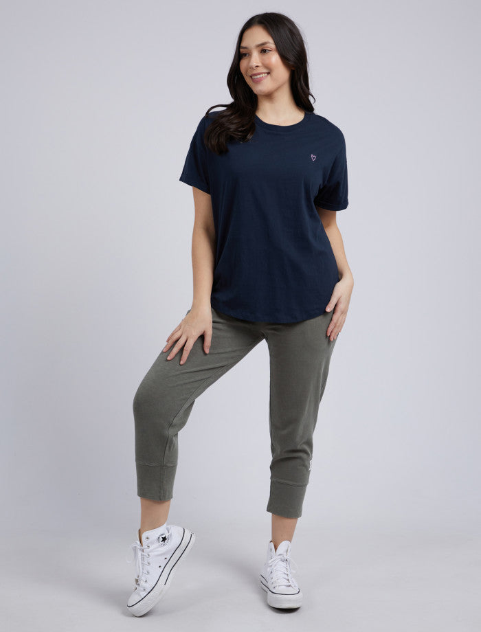 Halli Short Sleeve Navy Tee