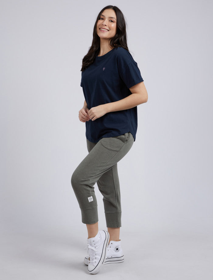 Halli Short Sleeve Navy Tee