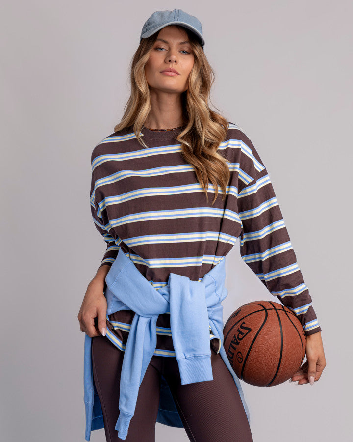 HARPER STRIPE Long Sleeve TEE