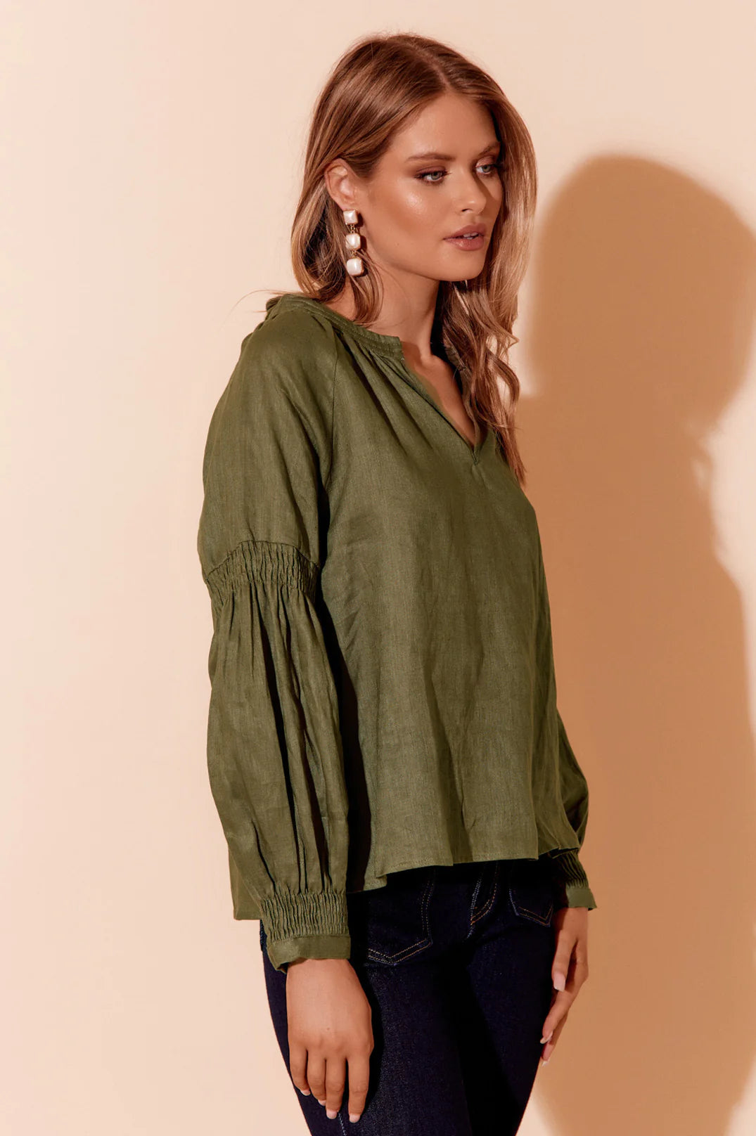 Gretel Khaki Top