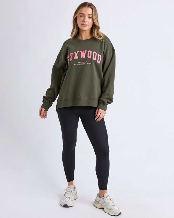 Interval Crew - DARK KHAKI and CORAL