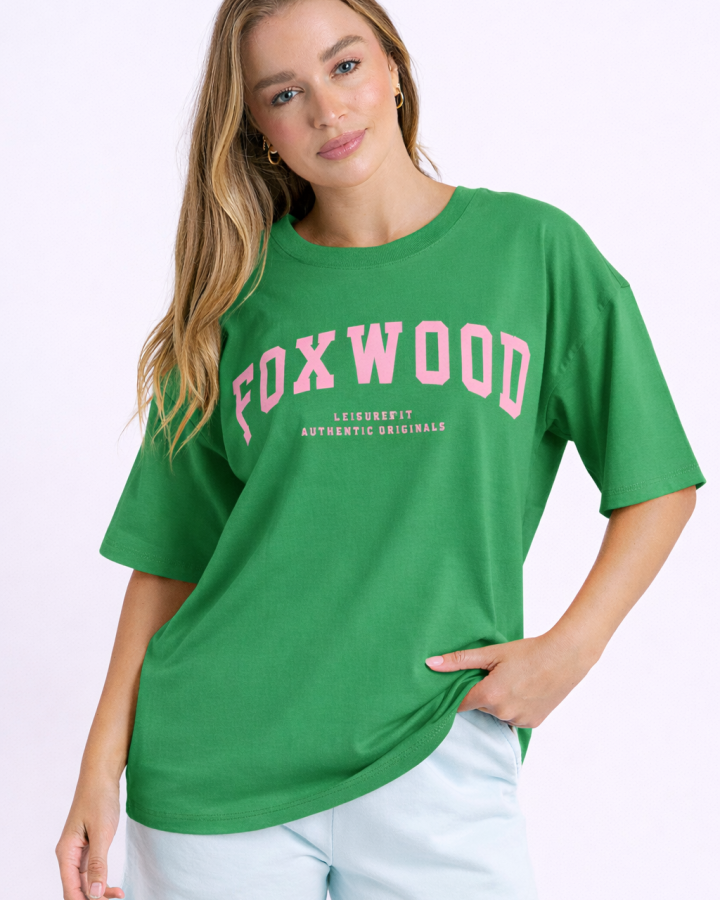 INTERVAL TEE - Bright Green / Pink