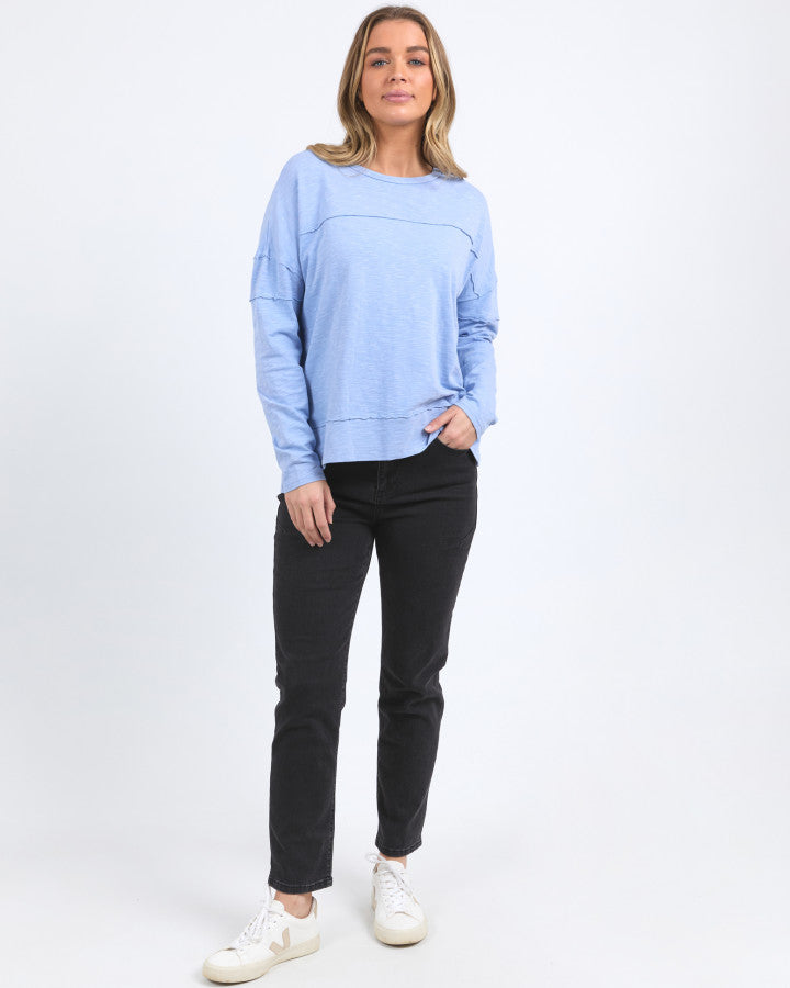 Jayne Throw On Top - Light Blue