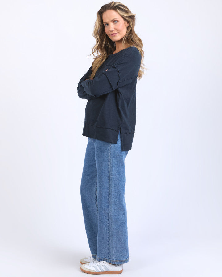 Jayne Navy Throw On